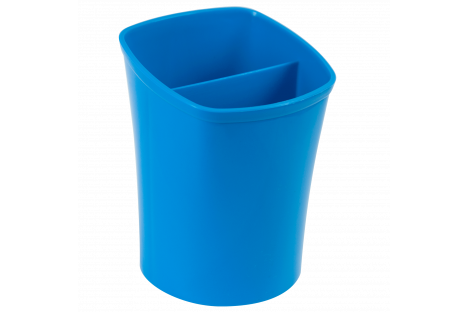 Подставка канцелярская пластиковая синяя, Zibi