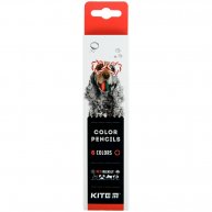 Олівці кольорові  6шт шестигранні "Dogs", Kite
