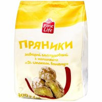 Пряники Fine Life з начинкою Зі смаком банану 300г