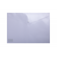 Папка-конверт А4 на кнопці пластикова прозора, Buromax