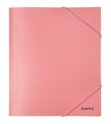Папка А5 пластикова на гумках Pastelini рожева, Axent