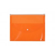 Папка-конверт A4 zip-lock 2 відділення помаранчева, Axent