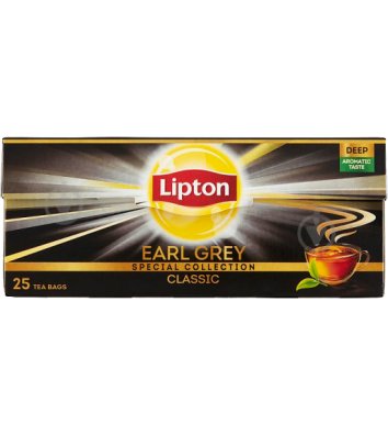 Чай чорний Lipton "Earl Grey" в пакетиках 25шт