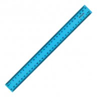 Лінійка 30см пластикова блакитна, Axent