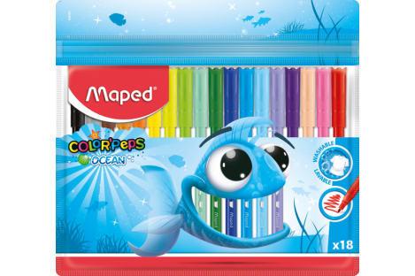 Фломастери 18 кольорів "Color Peps Ocean", Maped