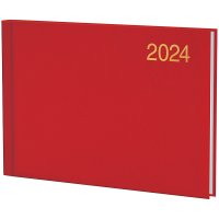 Еженедельник датированный А6 2024 карманный Miradur красный, Brunnen