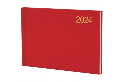 Щотижневик датований А6 2024 кишеньковий Miradur червоний, Brunnen