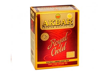 Чай чорний Akbar Royal Gold заварний крупнолистовий 80г