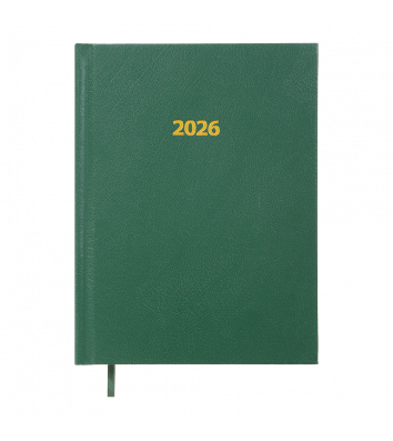 Щоденник датований A5 2026 Strong зелений, Buromax