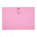 Папка-конверт А4 на кнопке пластиковая Favourite Pastel розовая, Buromax