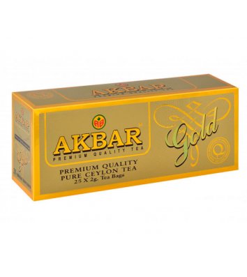 Чай черный Akbar Gold в пакетиках 25 шт