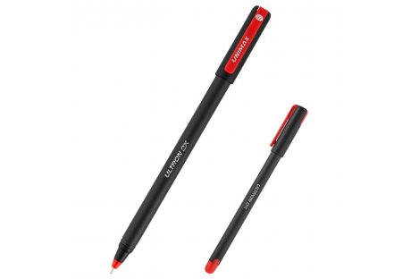 Ручка шариковая Ultron 2x, цвет чернил красный 0,7мм, Unimax