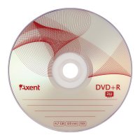 Диск DVD+R 4.7Gb 120min 16x, Axent   