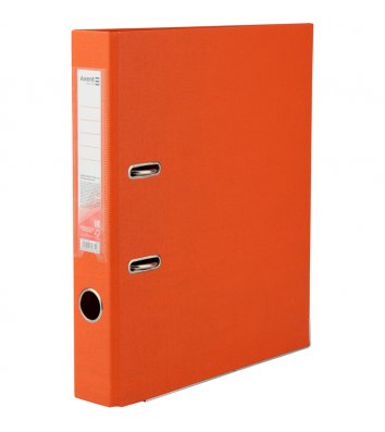 Папка-регистратор А4 50мм двусторонняя оранжевая, Axent