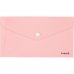 Папка-конверт DL на кнопке пластиковая розовая Pastelini, Axent