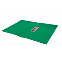 Папка А4 пластиковая с зажимом Clip B зеленая, Buromax