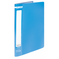 Папка А4 пластикова з 10 файлами синя Jobmax, Buromax