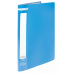 Папка А4 пластиковая с 10 файлами синяя Jobmax, Buromax