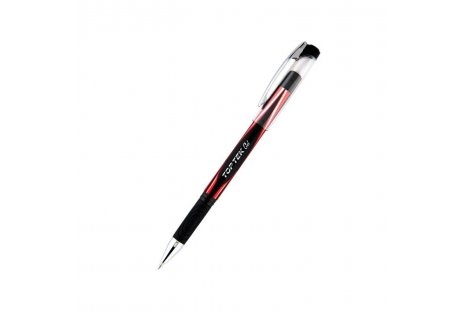 Ручка гелева Top Tek, колір чорнил червоний 0,5мм, Unimax