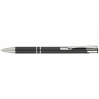 Ручка шариковая автоматическая металлическая Hit корпус серый, цвет чернил синий 0,5мм, Economix