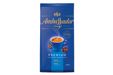Кава в зернах Ambassador Premium 1кг