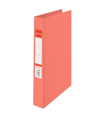 Папка-регистратор А4 25мм на 2 кольцах двусторонняя оранжевая Colour'ice, Esselte