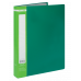 Папка А4 пластиковая 40 файлами зеленая Jobmax, Buromax
