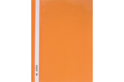 Папка-скоросшиватель А4 без перфорации, фактура глянец оранжевая, Buromax