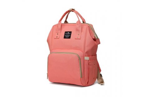 Рюкзак - сумка для мами рожевий