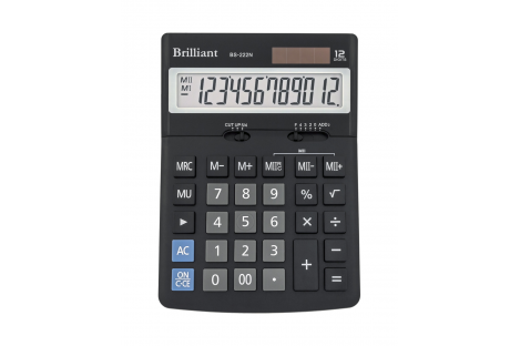 Калькулятор 12 розрядів 123*171*31мм, Brilliant