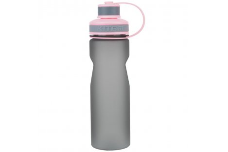 Бутылочка для воды 700мл серо-розовая, Kite