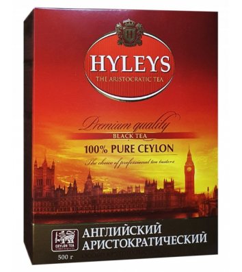 Чай чорний Hyleys англійський аристократичний цейлонський крупнолистовий 500г