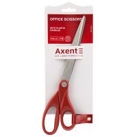 Ножницы 25см ручки пластиковые красные Welle, Axent