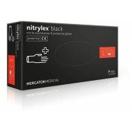 Перчатки нитриловые 100шт L черные, Nitrylex