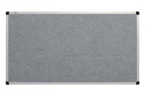 Дошка текстильна  90*120см сіра, рамка алюмінієва, ABC Office