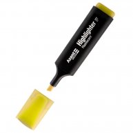 Маркер текстовый Highlighter, цвет чернил желтый 1-5мм, Axent