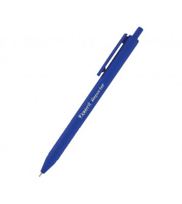 Ручка масляна автоматична Reporter, колір чорнил синій 0,7мм, Axent