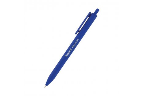 Ручка масляна автоматична Reporter, колір чорнил синій 0,7мм, Axent