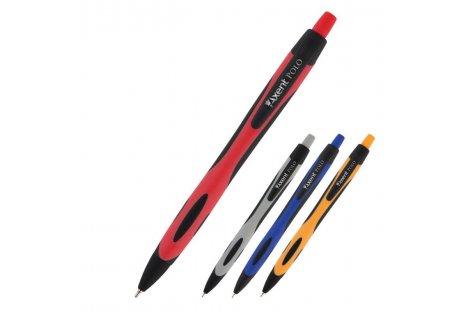 Ручка масляна автоматична Polo, колір чорнил синій 0,7мм, Axent