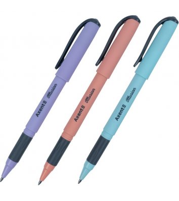 Ручка гелевая пиши-стирай Illusion, цвет чернил синий 0,5мм, Axent