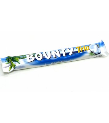 Батончик "Bounty Trio" з кокосом в молочному шоколаді 85г