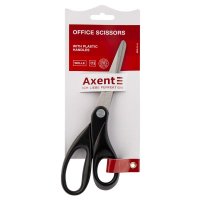Ножиці 20см ручки пластикові чорні Welle, Axent