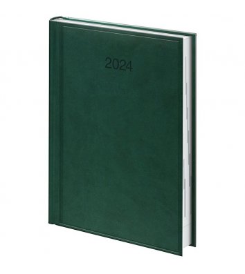 Ежедневник датированный А5 2022 Torino зеленый, Brunnen