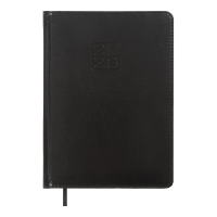 Щоденник датований A5 2026 Bravo чорний, Buromax