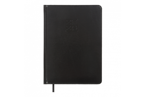 Щоденник датований A5 2026 Bravo чорний, Buromax Щоденник датований A5 2026 Bravo чорний, Buromax