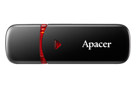 Флеш-память 64GB Apacer AH333, корпус черный