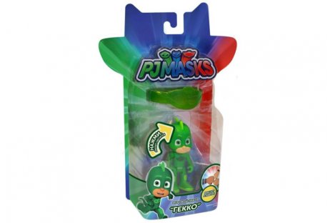 Іграшка-фігурка, що світиться + браслет 8см "PJ Masks, Гекко", Перо