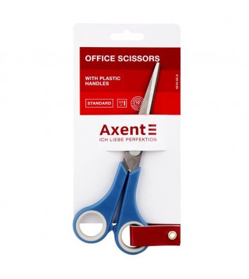 Ножницы 17см ручки с резиновыми вставками, Axent
