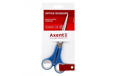 Ножницы 17см ручки с резиновыми вставками, Axent