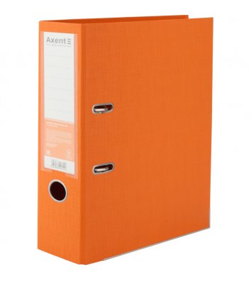 Папка-регистратор А4 70мм двусторонняя оранжевая Prestige, Axent